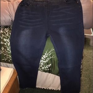 Jeggings, dark wash, brand new.